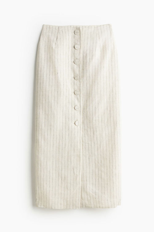 H & M - Button-front linen...