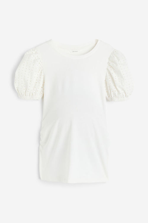 H & M - MAMA Puff-sleeved top...