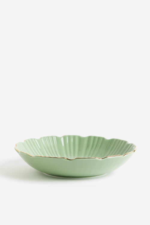 H & M - Porcelain dish - Green