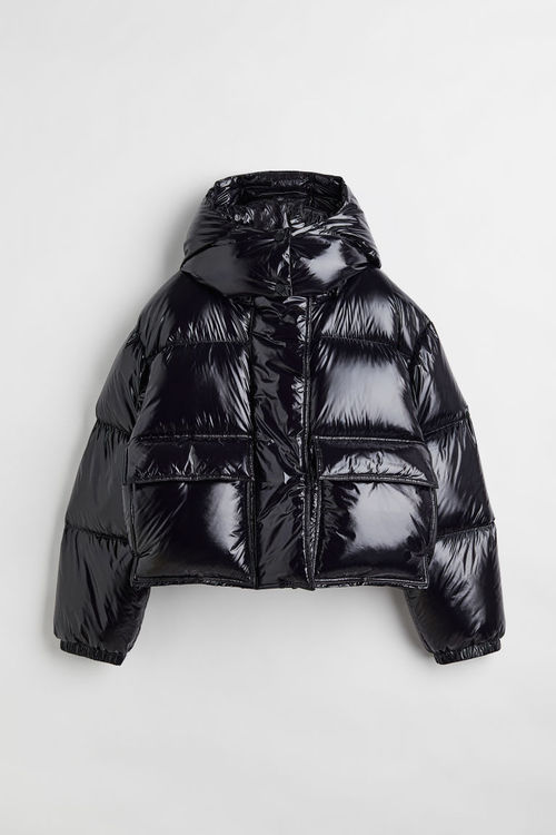 H & M - Hooded down jacket -...