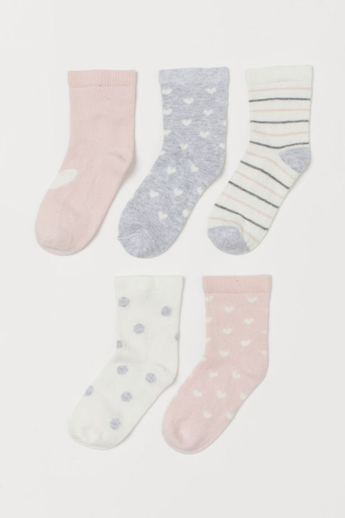 H & M - 5-pack socks - Pink