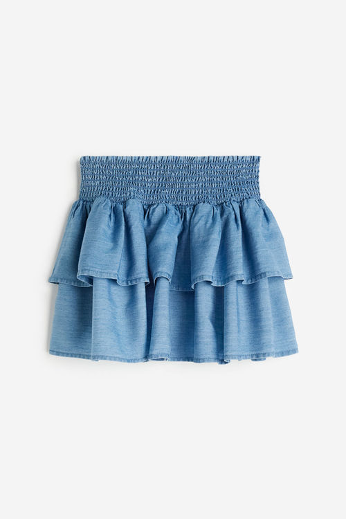 H & M - Tiered skirt - Blue