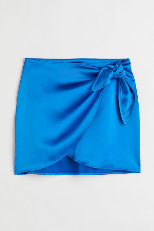 H & M - Satin wrapover skirt...