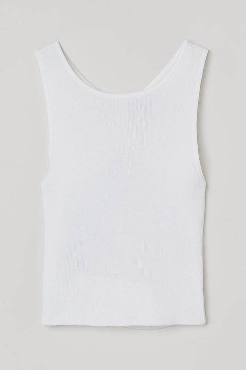 H & M - Cut-out top - White