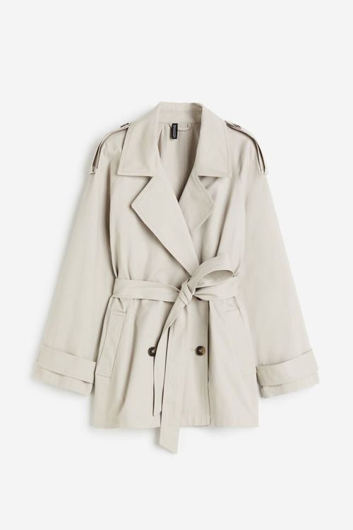 H & M - Short trench coat -...