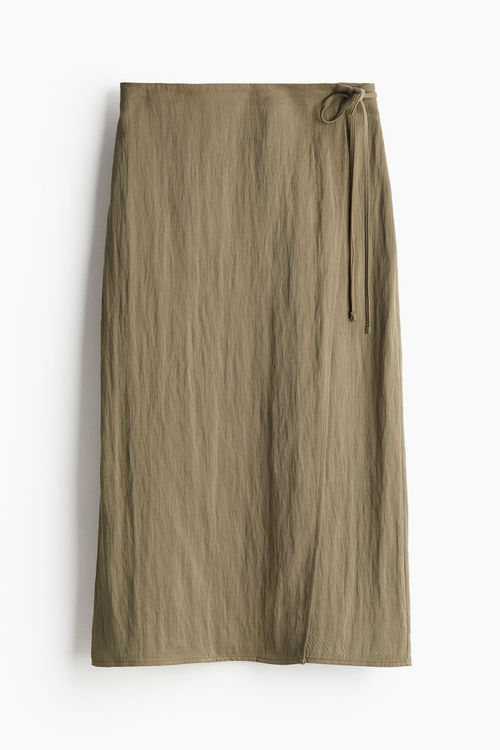 H & M - Twill wrap skirt -...