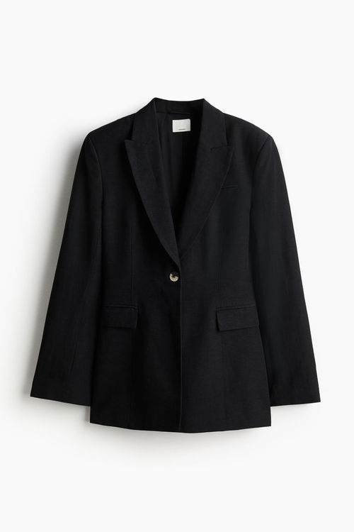 H & M - Waisted blazer - Black