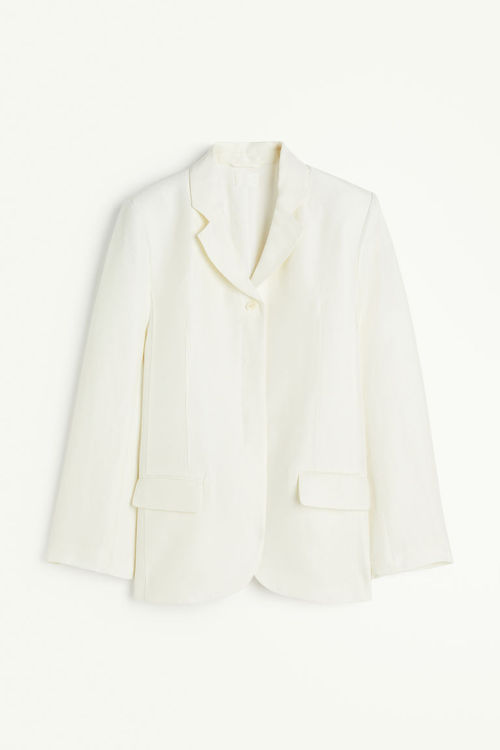 H & M - Linen-blend blazer -...