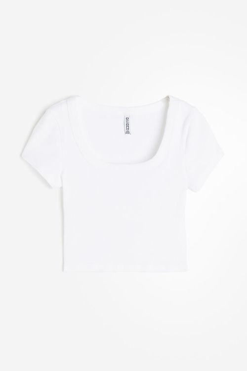 H & M - Cropped ribbed...