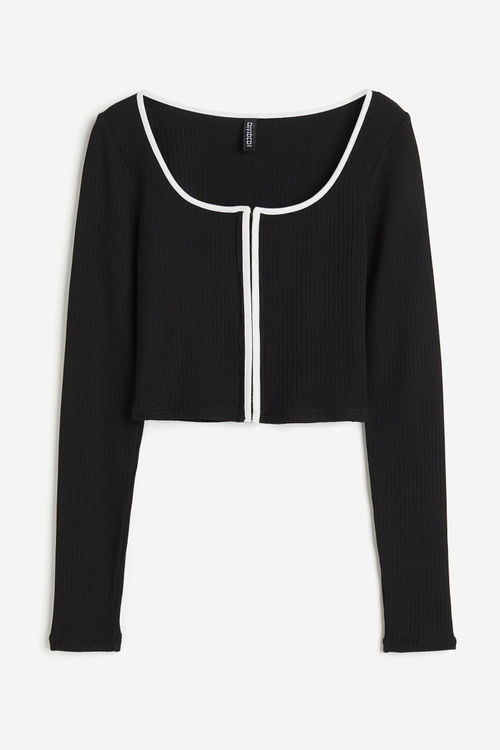 H & M - Cropped long-sleeved...