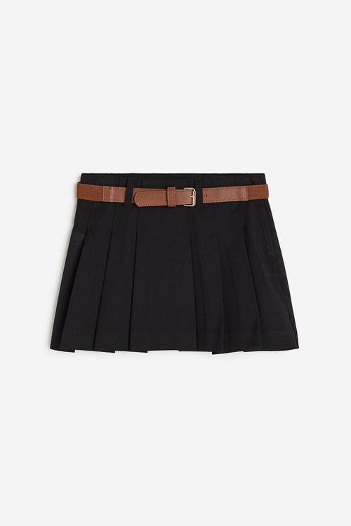 H & M - Pleated skirt - Black