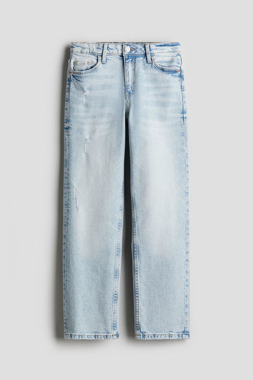 H & M - Straight Leg Jeans -...
