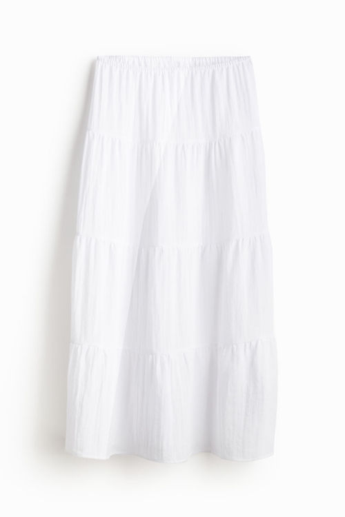 H & M - Tiered maxi skirt -...