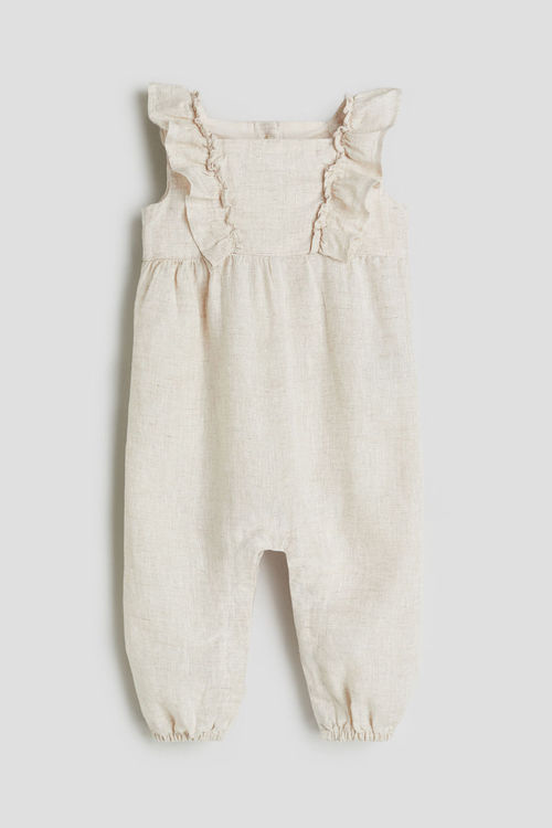 H & M - Frill-trimmed linen...