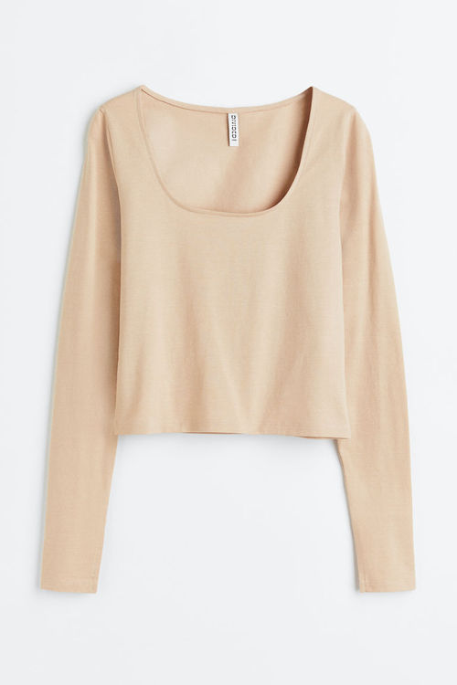 H & M - Long-sleeved cotton...