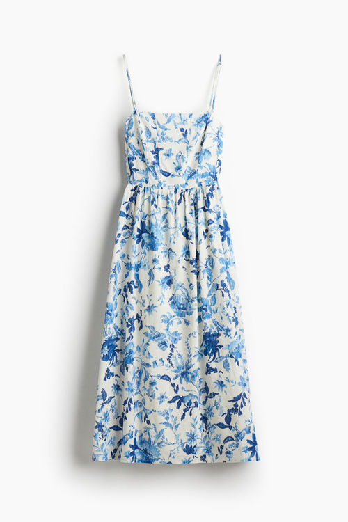 H & M - Linen-blend midi...