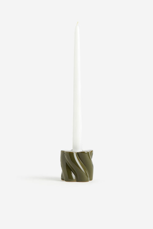 H & M - Stoneware candlestick...