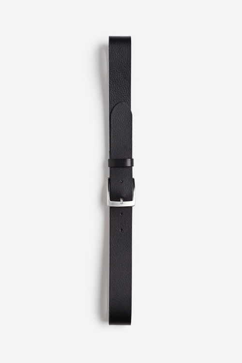 H & M - Leather belt - Black