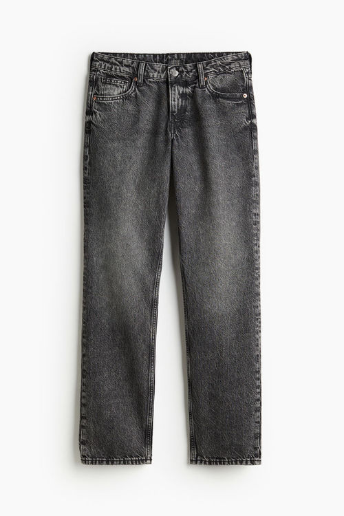 H & M - Straight Low Jeans -...