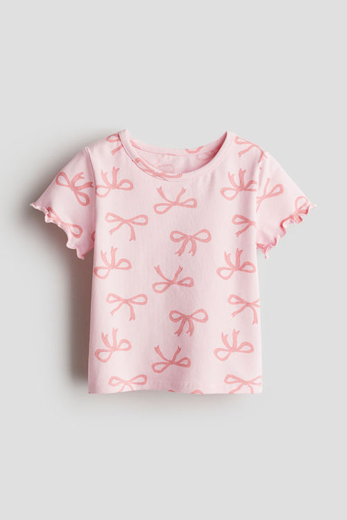 H & M - Printed T-shirt - Pink