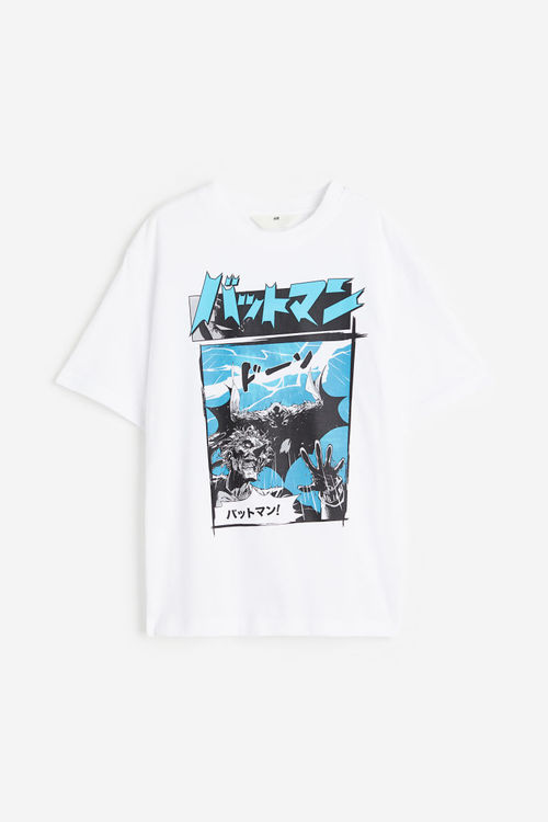 H & M - Printed T-shirt -...