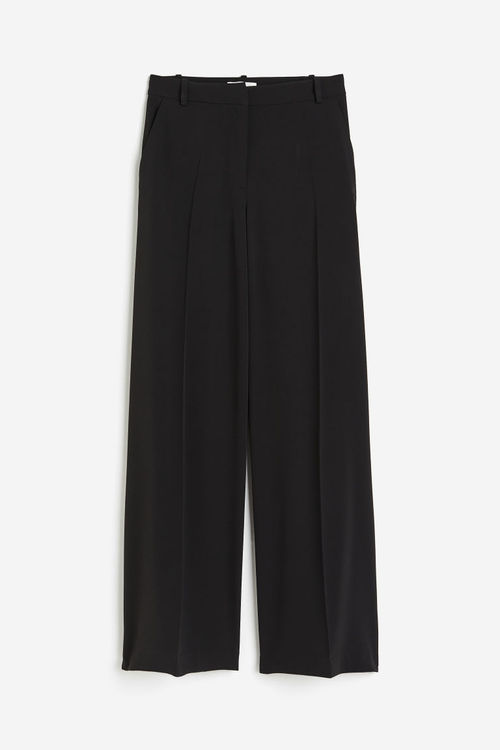 H & M - Wide trousers - Black