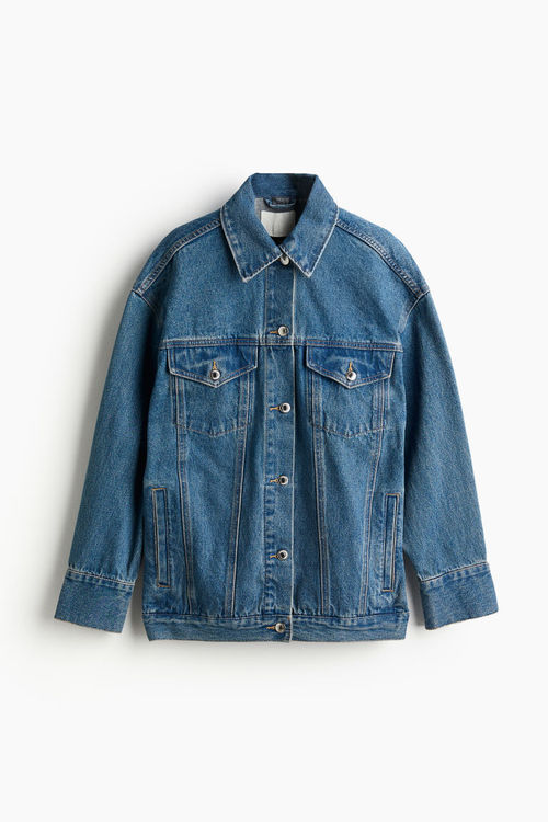 H & M - Loose denim jacket -...