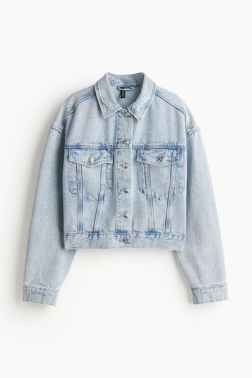 H & M - Short denim jacket -...