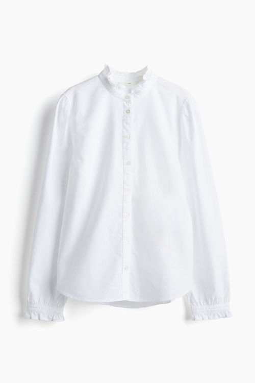 H & M - Frill-trimmed Oxford...