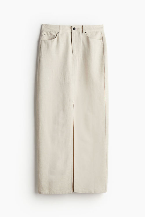 H & M - Long linen-blend...