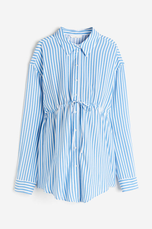 H & M - MAMA Tie-belt blouse...