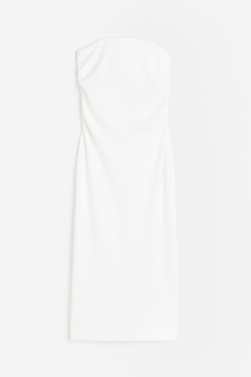 H & M - Bandeau dress - White