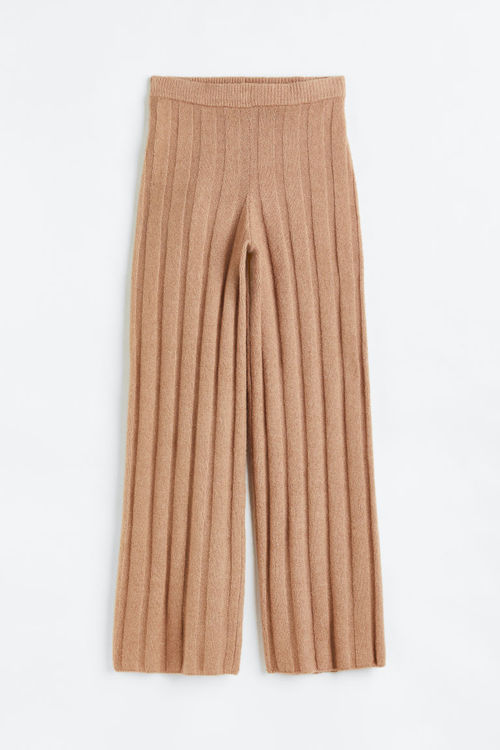 H & M - Rib-knit trousers -...