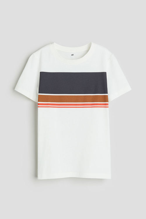 H & M - Printed T-shirt -...