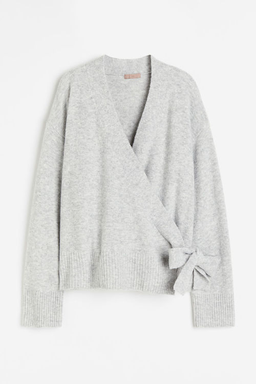 H & M - Wrap cardigan - Grey