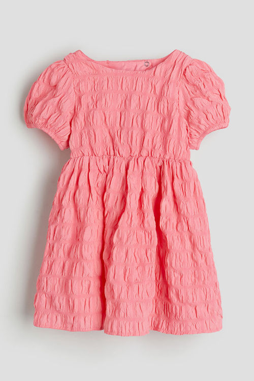 H & M - Puff-sleeved dress -...