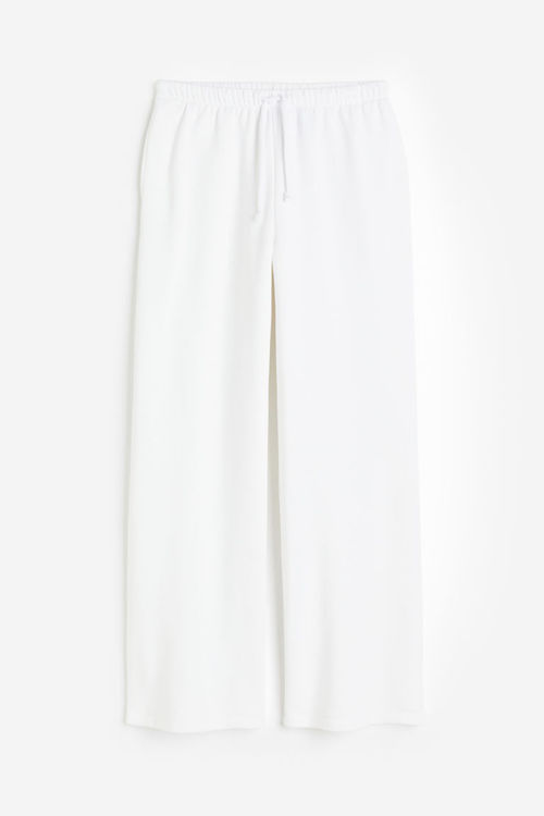 H & M - Wide joggers - White