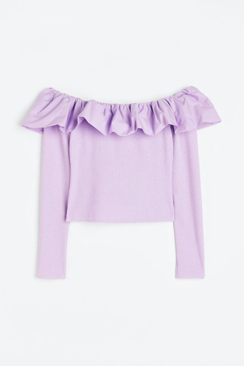 H & M - Flounce-trimmed...