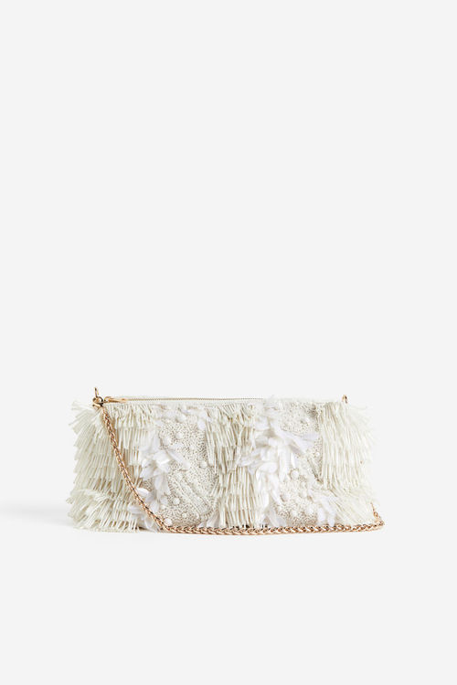 H & M - Beaded shoulder bag -...