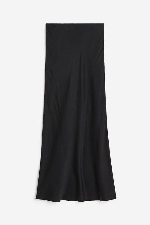 H & M - Midi skirt - Black