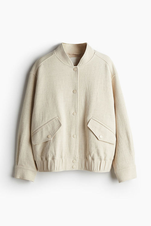 H & M - Linen-blend bomber...