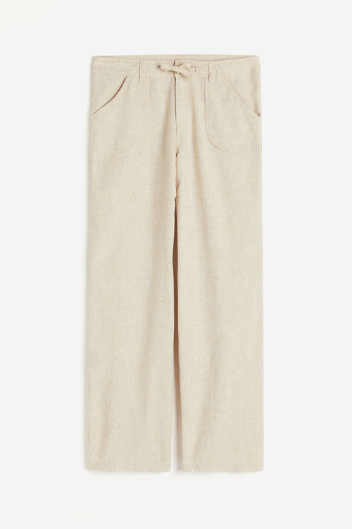 H & M - Linen-blend straight...