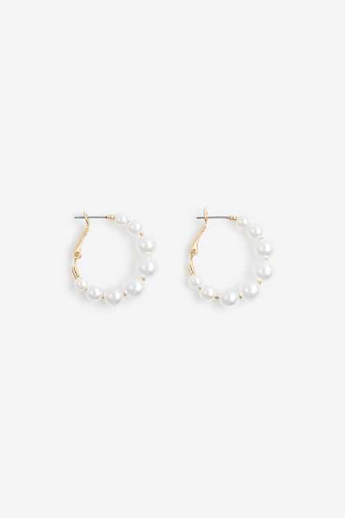 H & M - Beaded hoop earrings...