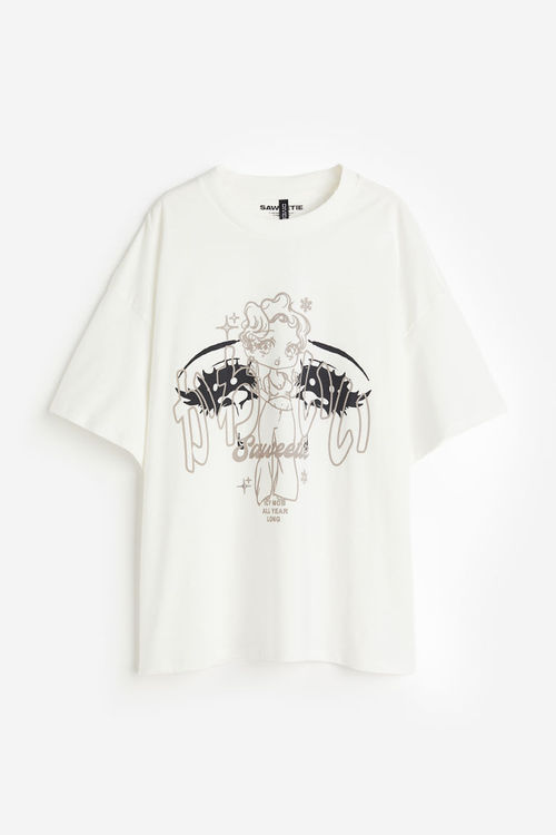 H & M - Oversized printed...