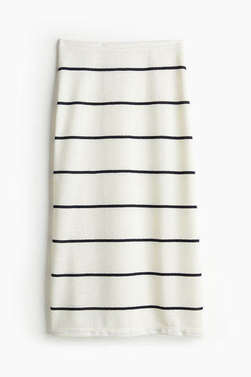 H & M - Textured jersey skirt...