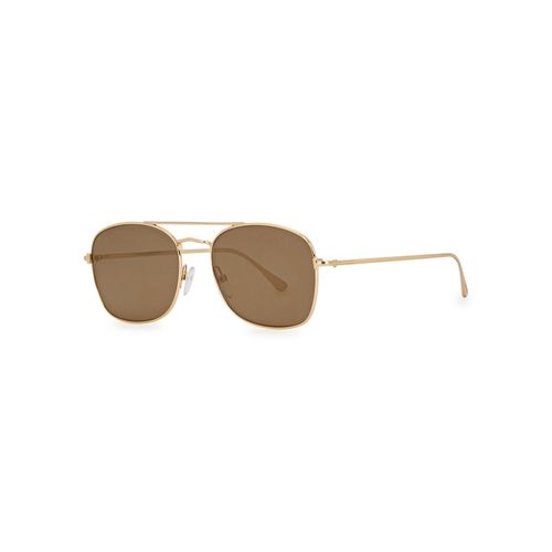 Tom Ford Eyewear Luca Gold Tone Mirrored Sunglasses | Compare | Cabot Circus