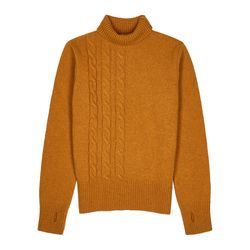 Oliver Spencer Chestnut Roll-neck Wool Jumper