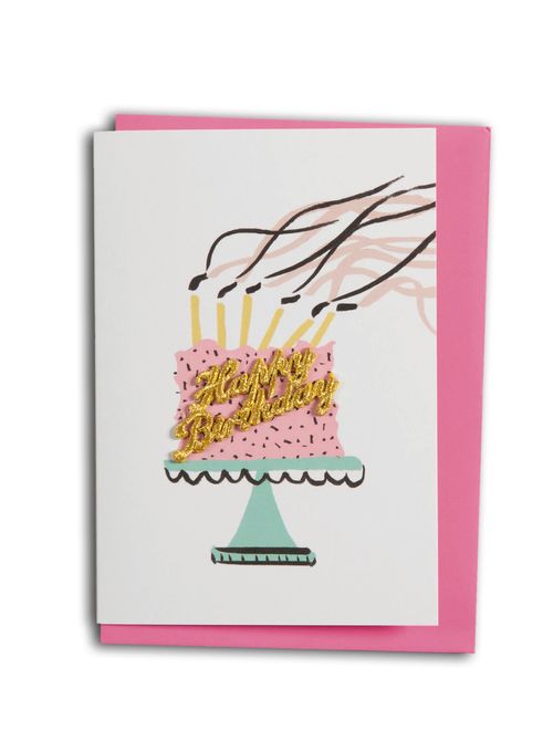 Happy Birthday Cake Card