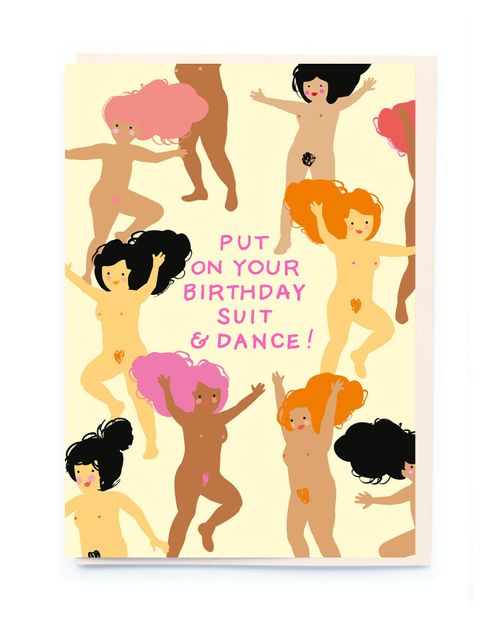 Birthday Suit Birthday Card