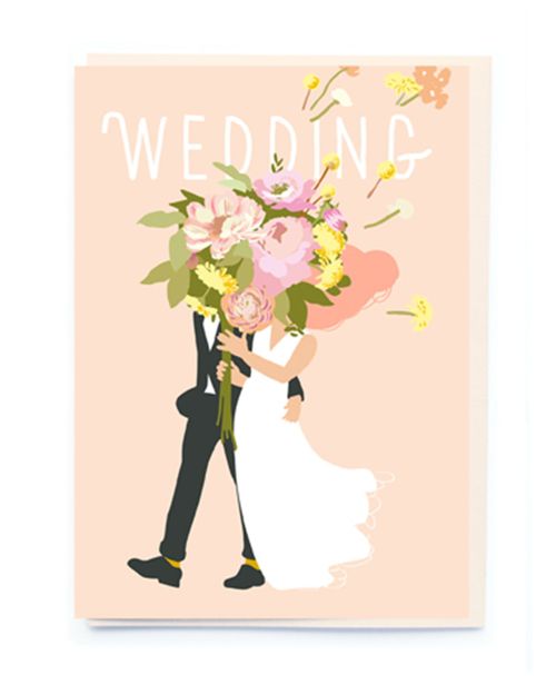 Pink Wedding Card